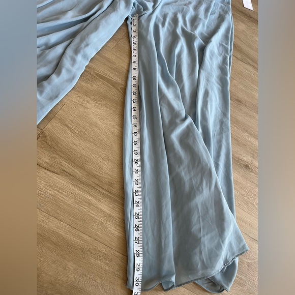 1. STATE Sleeveless Wide Leg Flowy Jumpsuit High Neck Light Blue SZ S - Picture 12 of 16